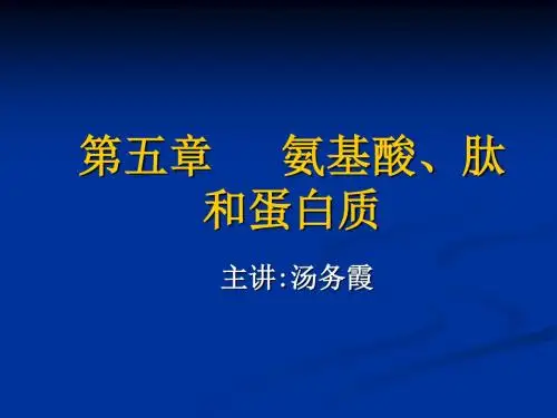 第五章  蛋白质