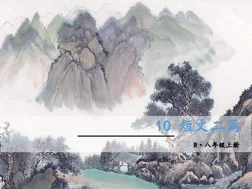 秋人教部编版八年级语文上册教学课件：10 短文二篇 (共42张PPT)
