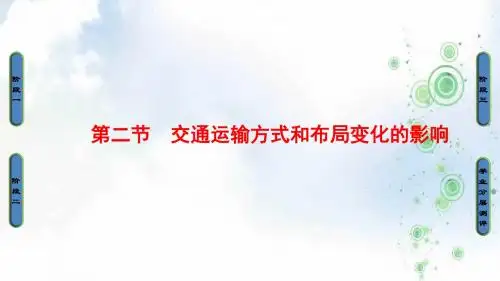 2019-2020版高中课堂新坐标地理人教版必修二同步课件：第5章 第2节 交通运输方式和布局变化的影响