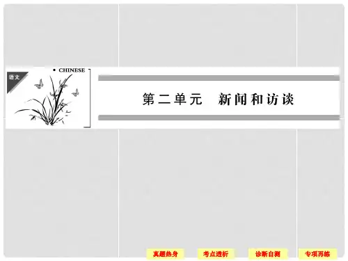高考语文一轮复习 52 实用类文本阅读之新闻访谈课件 新人教版
