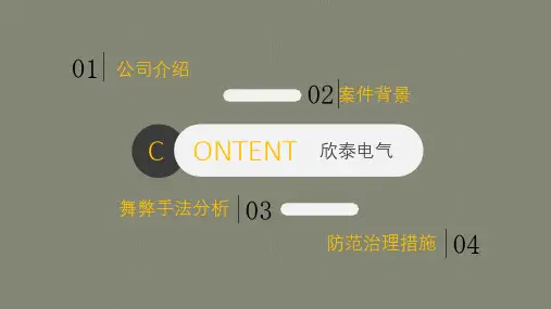 欣泰电气-财务舞弊