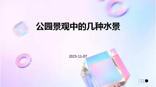 公园景观中的几种水景