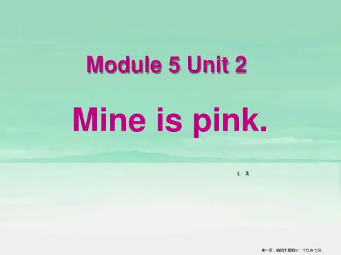 2022春外研版(一起)五下Module 5 Unit 2《Mine is pink》ppt课件3