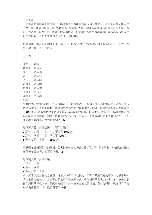 八王之乱