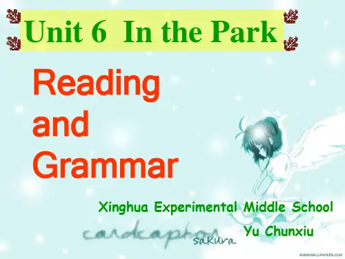 Unit6 In the Park PPT课件 译林牛津版