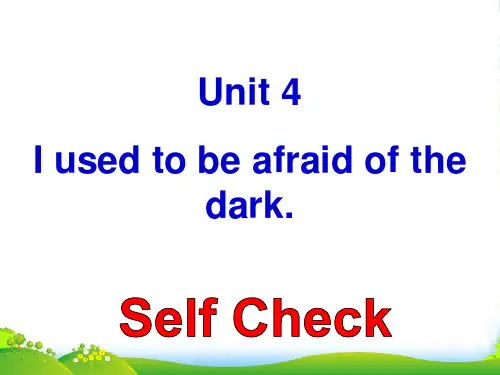 人教版英语九年级下册Unit 4 self check-优课件