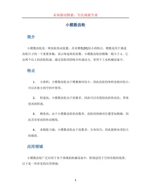 小模数齿轮 (2)