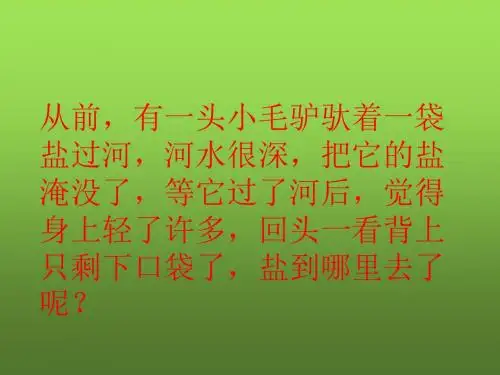 水能溶解一些物质PPT课件