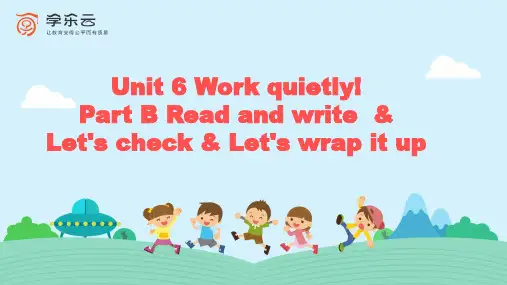 人教版五年级下册英语U6PB Read and write  Let s check