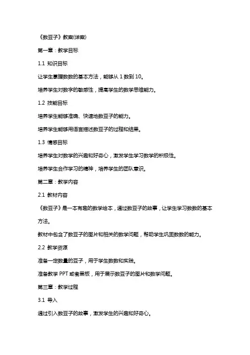 《数豆子》教案(详案)