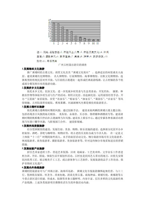 黄埔村的旅游规划参考