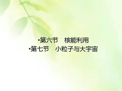 【精品推荐】2019-2020学年粤教版高中物理选修3-5配套课件：第4章 原子核 第6、7节