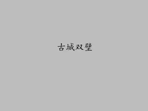 岳麓版高中历史选修：世界文化遗产荟萃古城双壁