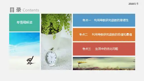 2020高考文科数学一轮复习3-2 导数的应用