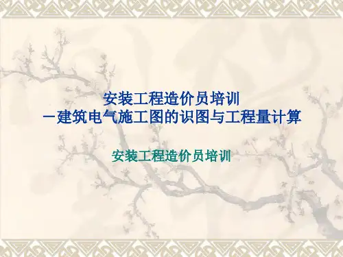 208217安装工程造价员电气实例精解