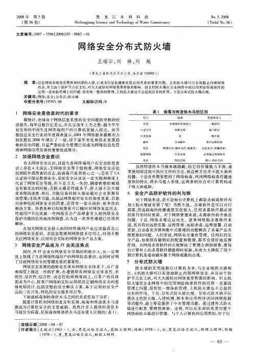 网络安全分布式防火墙