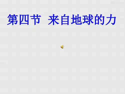 沪科版物理八年级《来自地球的力》课件4