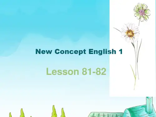 新概念英语第一册Lesson81-82