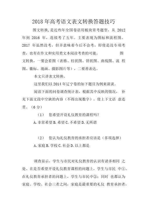 2018年高考语文表文转换答题技巧.doc
