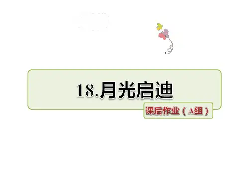 苏教版小学语文五年级下册课件：《月光启蒙》课件第二课时