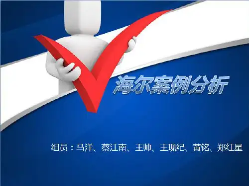 海尔案例分析完整PPT课件