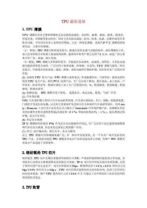 TPU最新进展