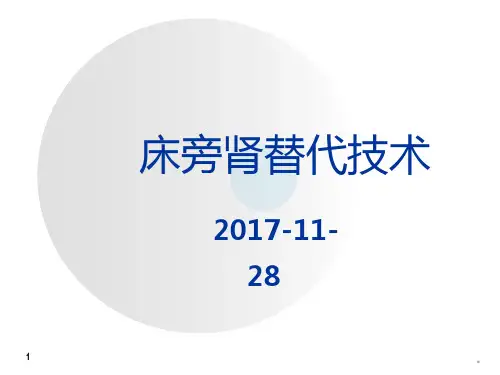 血滤讲座PPT课件