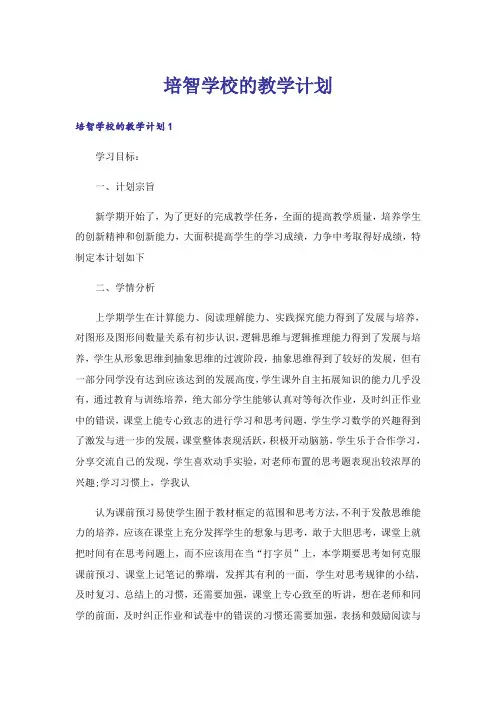 培智学校的教学计划_1