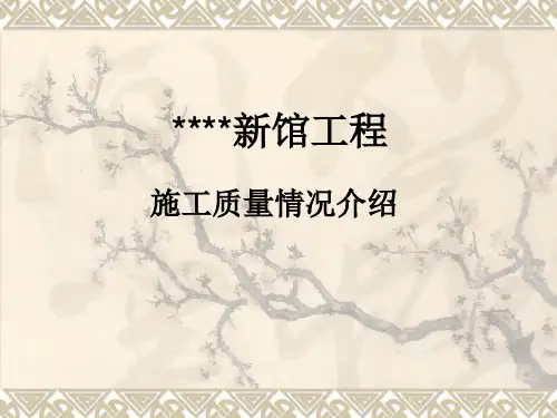 博物馆工程施工质量情况(PPT鲁班奖)