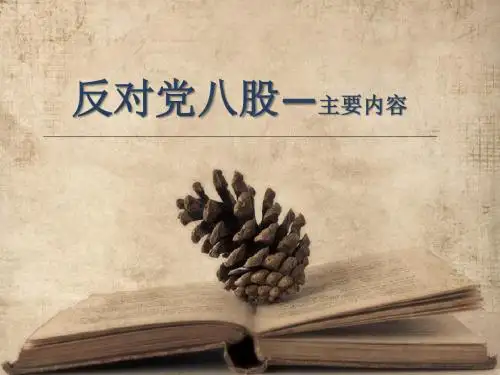 反对党八股