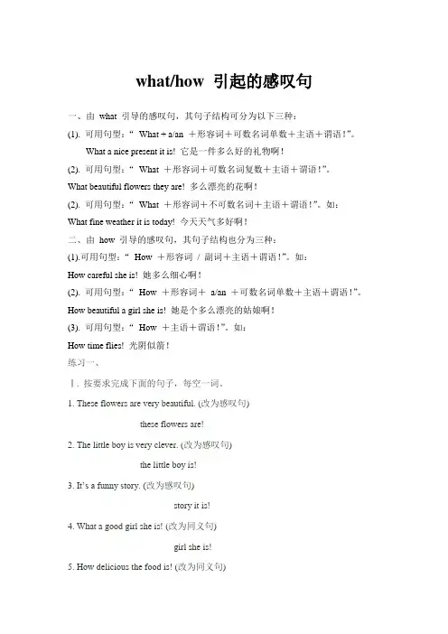 WhatHow 引导的感叹句