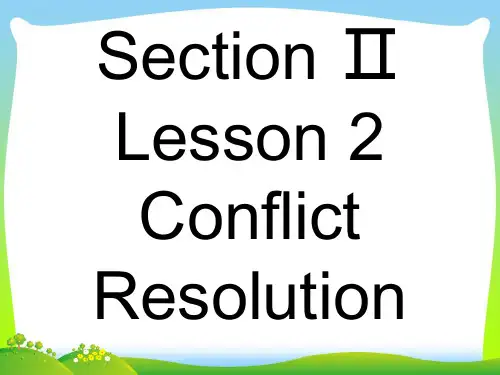 【最新】高中英语选修八北师大版课件：Unit+23 Conflict+23.2.ppt