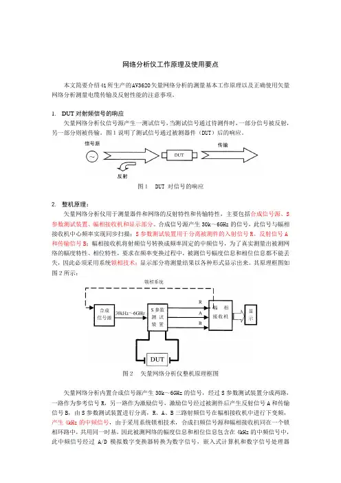 网络分析仪工作原理及使用要点