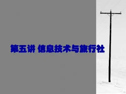 第五讲 信息技术与旅行社