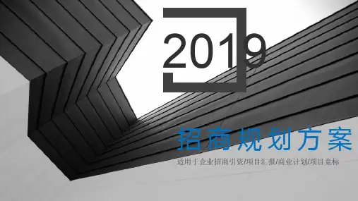 景区商铺招商方案PPT