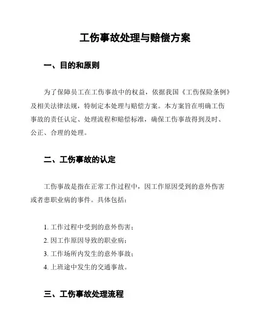 工伤事故处理与赔偿方案