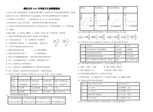 初中化学中考易错题精选[1]