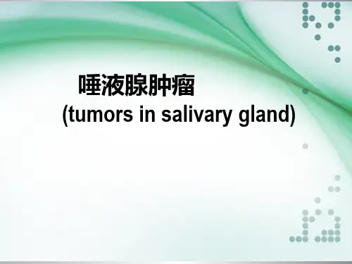 唾液腺肿瘤 PPT-