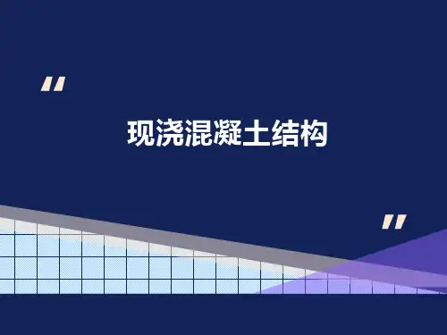 现浇结构(钢筋、模板、混凝土)