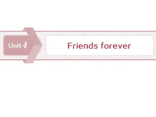 外研版高中英语必修一《Friends forever》Section Ⅲ说课教学课件