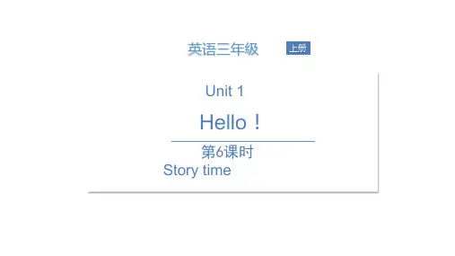 三年级上册英语课件  Unit 1 Hello! (5)  人教PEP