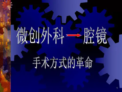 腹腔镜培训材料PPT课件