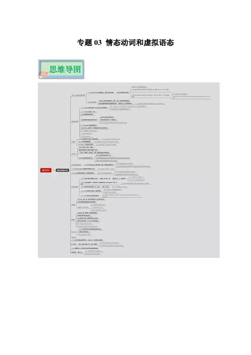 专题03 情态动词和虚拟语气(解析版)(全国通用版)-高考英语复习