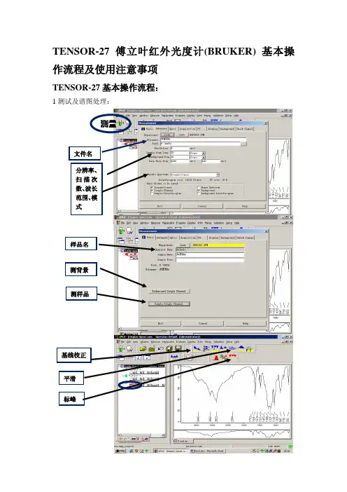 TENSOR-27 基本操作流程： - 中国科学院化学研究所分析