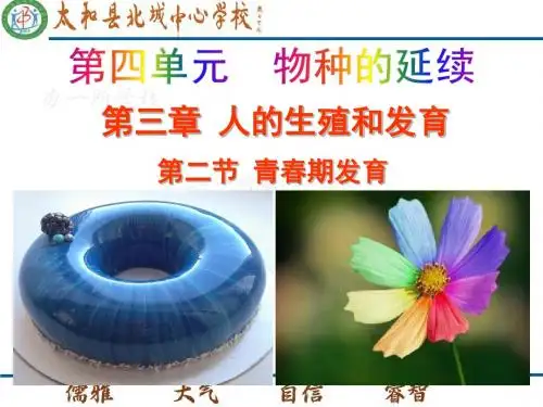 生物济南版八年级上册课件4.3.2青春期发育共19张PPT