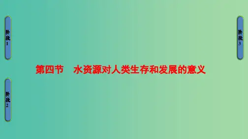 高中地理 第四章 自然环境对人类活动的影响 第4节 水资源对人类生存和发展的意义课件 中图版必修1