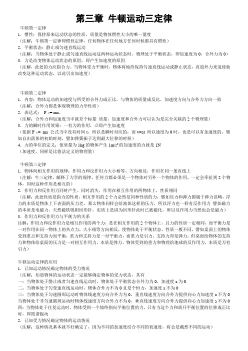 闸北高中补习班  秋季高考新王牌冲刺补习 牛顿运动定律