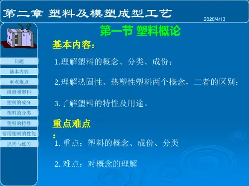 塑料及塑料成型工艺