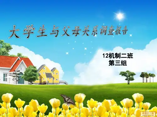 大学生与父母关系调查报告