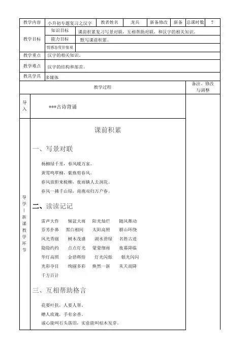 小升初语文复习(三)汉字.pptx